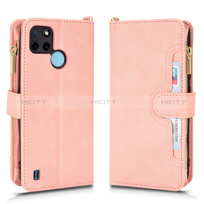 Funda de Cuero Cartera con Soporte Carcasa BY2 para Realme C25Y India