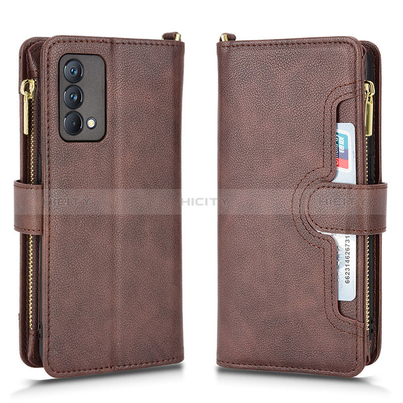 Funda de Cuero Cartera con Soporte Carcasa BY2 para Realme GT Master 5G Marron