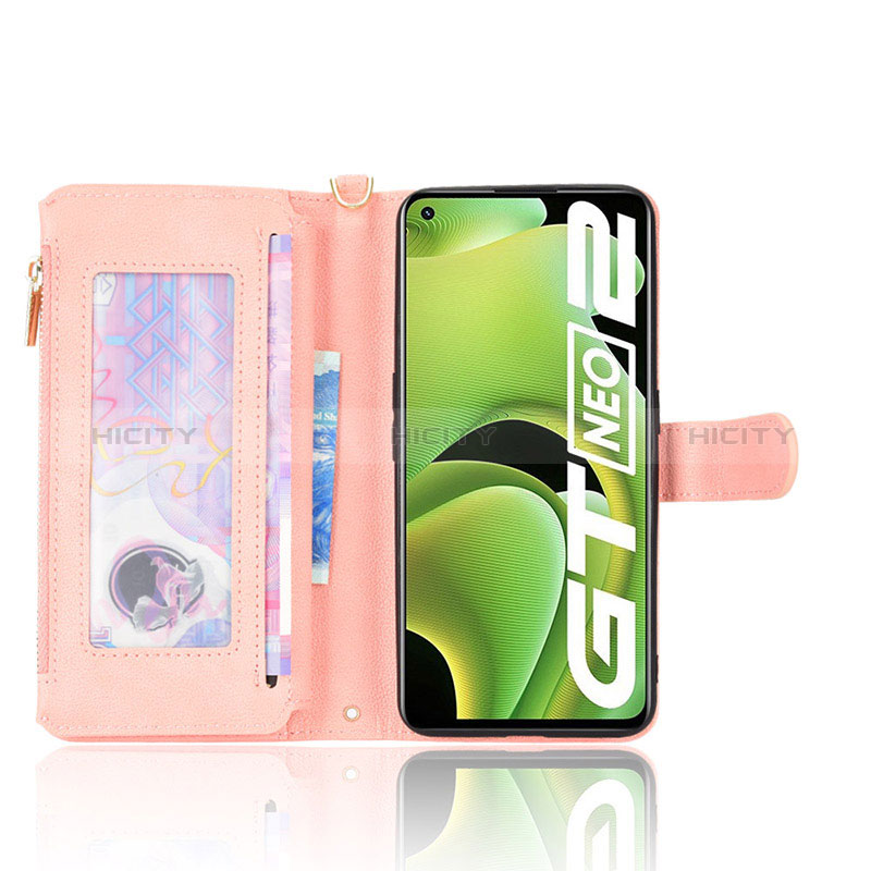 Funda de Cuero Cartera con Soporte Carcasa BY2 para Realme GT Neo 3T 5G