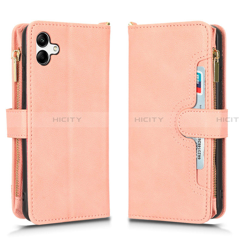 Funda de Cuero Cartera con Soporte Carcasa BY2 para Samsung Galaxy A04 4G Oro Rosa