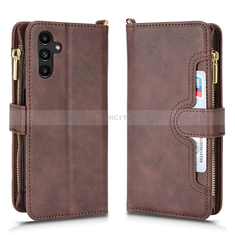 Funda de Cuero Cartera con Soporte Carcasa BY2 para Samsung Galaxy A04s Marron