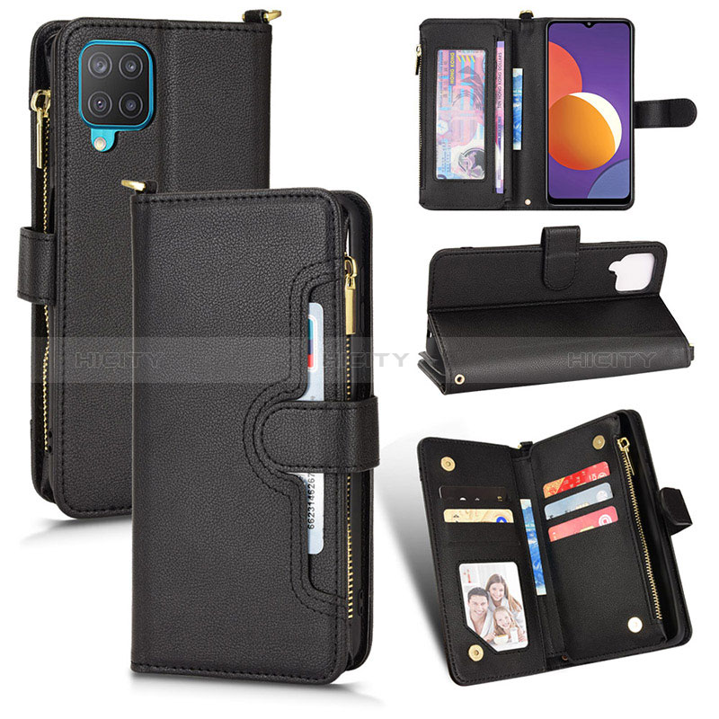 Funda de Cuero Cartera con Soporte Carcasa BY2 para Samsung Galaxy A12 Nacho