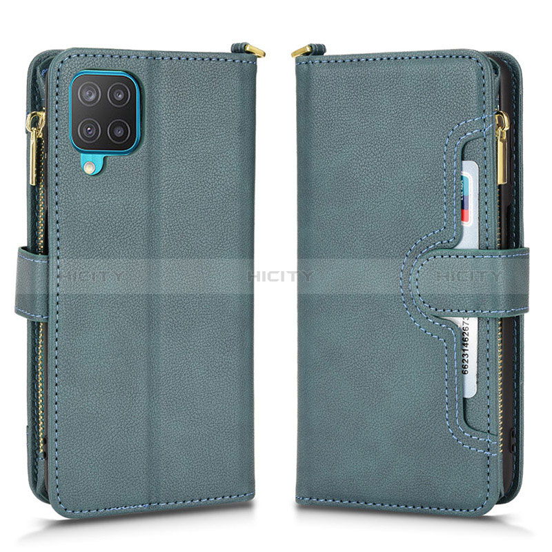 Funda de Cuero Cartera con Soporte Carcasa BY2 para Samsung Galaxy A12 Nacho