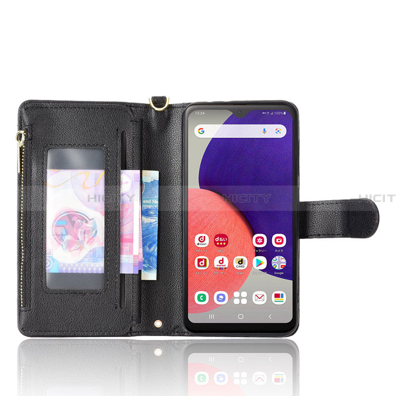 Funda de Cuero Cartera con Soporte Carcasa BY2 para Samsung Galaxy A22 5G SC-56B