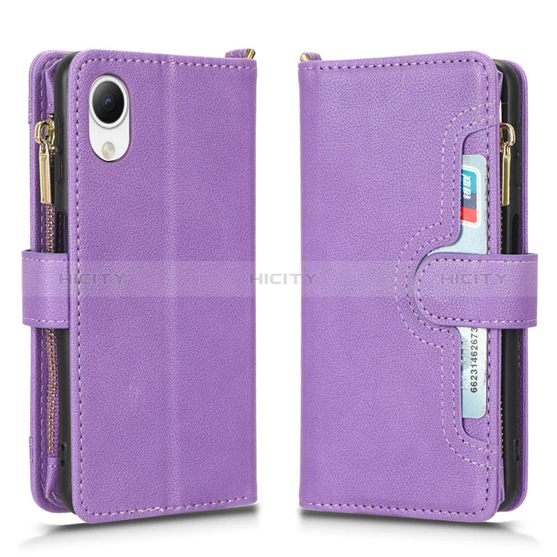 Funda de Cuero Cartera con Soporte Carcasa BY2 para Samsung Galaxy A23e 5G Morado