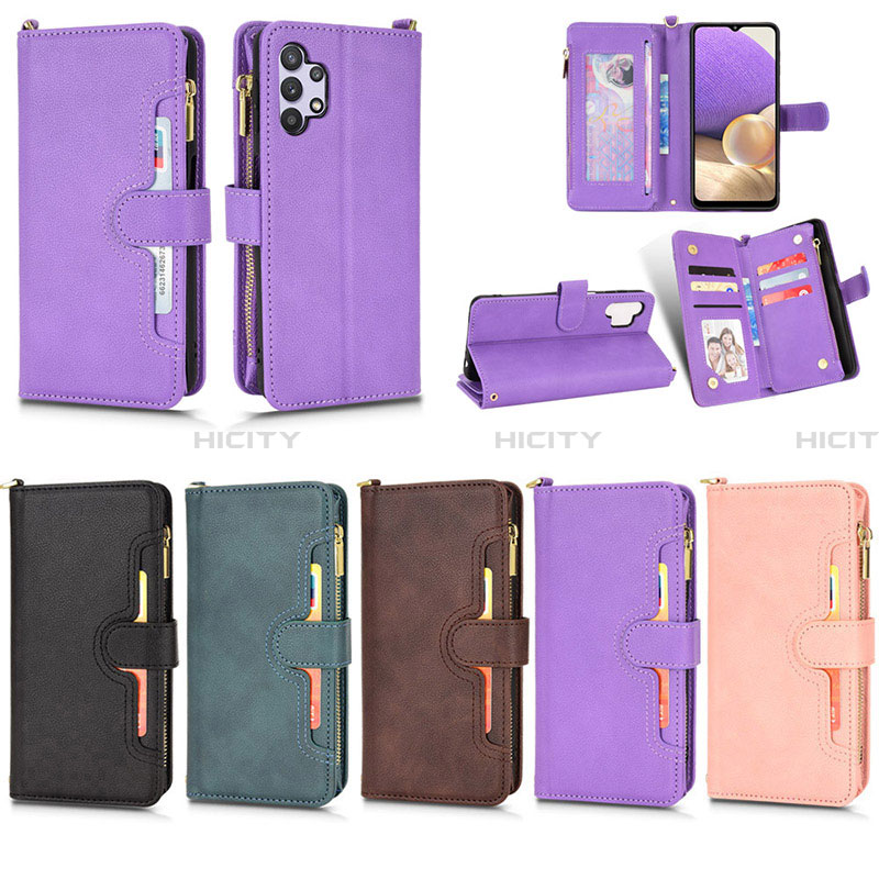 Funda de Cuero Cartera con Soporte Carcasa BY2 para Samsung Galaxy A32 4G