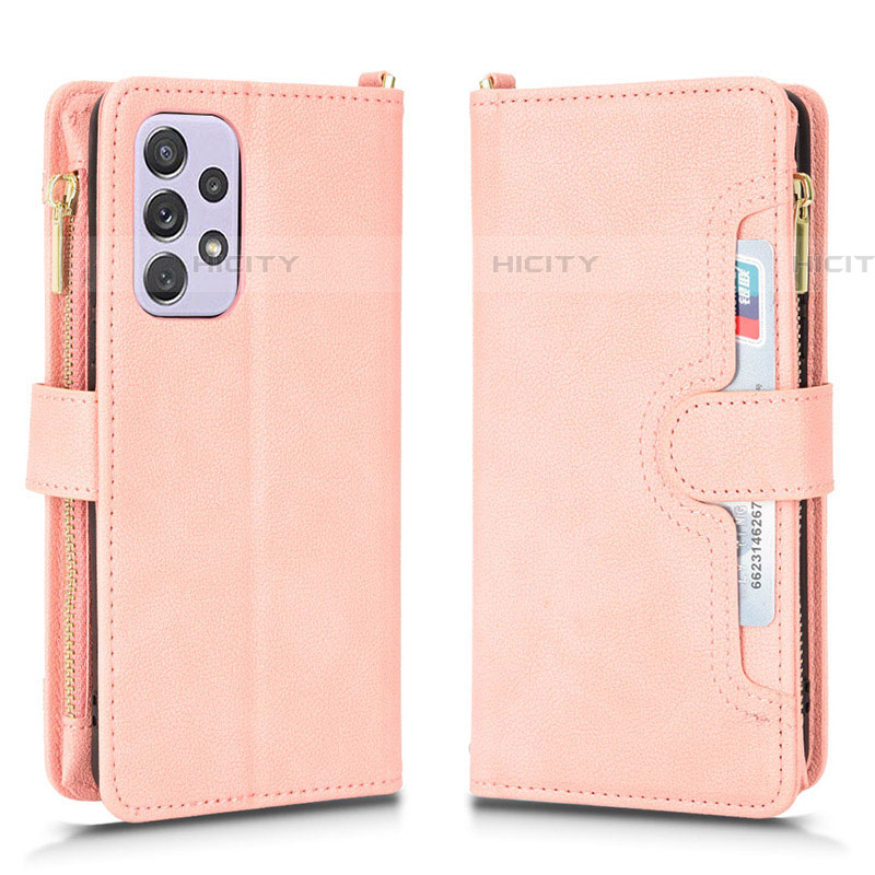 Funda de Cuero Cartera con Soporte Carcasa BY2 para Samsung Galaxy A53 5G Oro Rosa