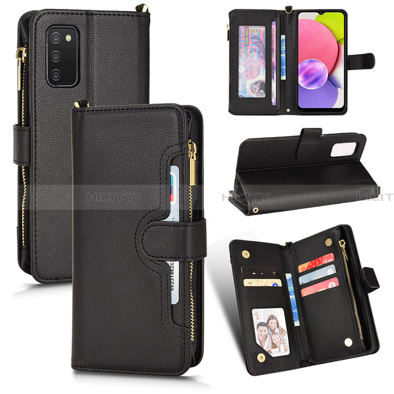 Funda de Cuero Cartera con Soporte Carcasa BY2 para Samsung Galaxy F02S SM-E025F