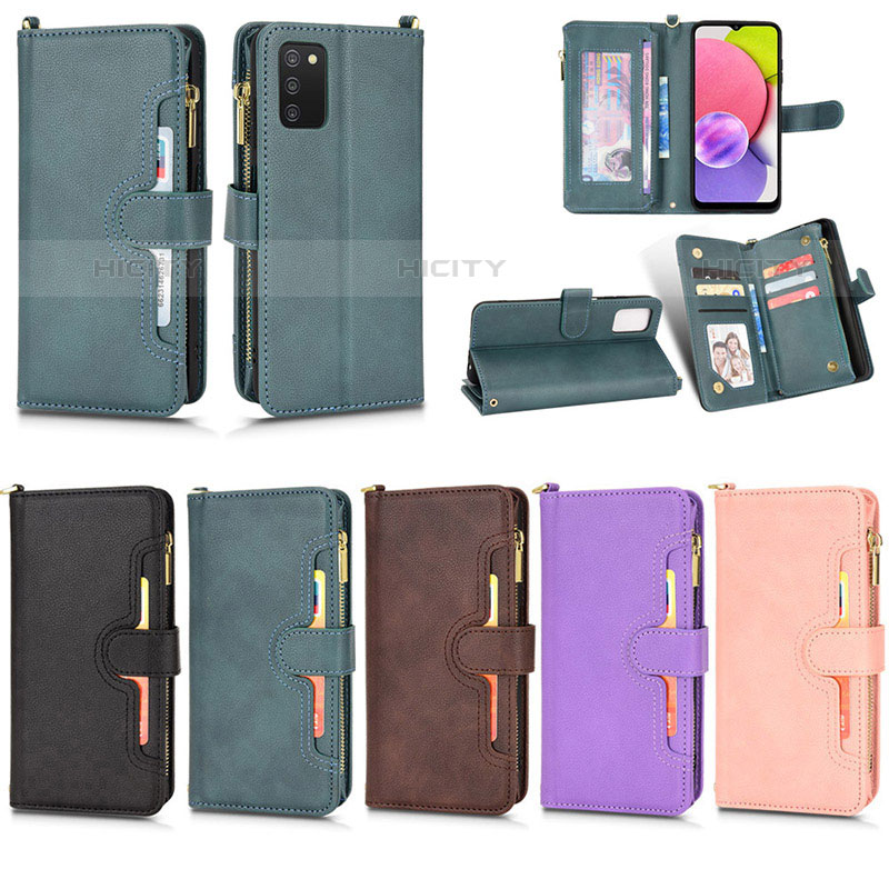 Funda de Cuero Cartera con Soporte Carcasa BY2 para Samsung Galaxy M02s