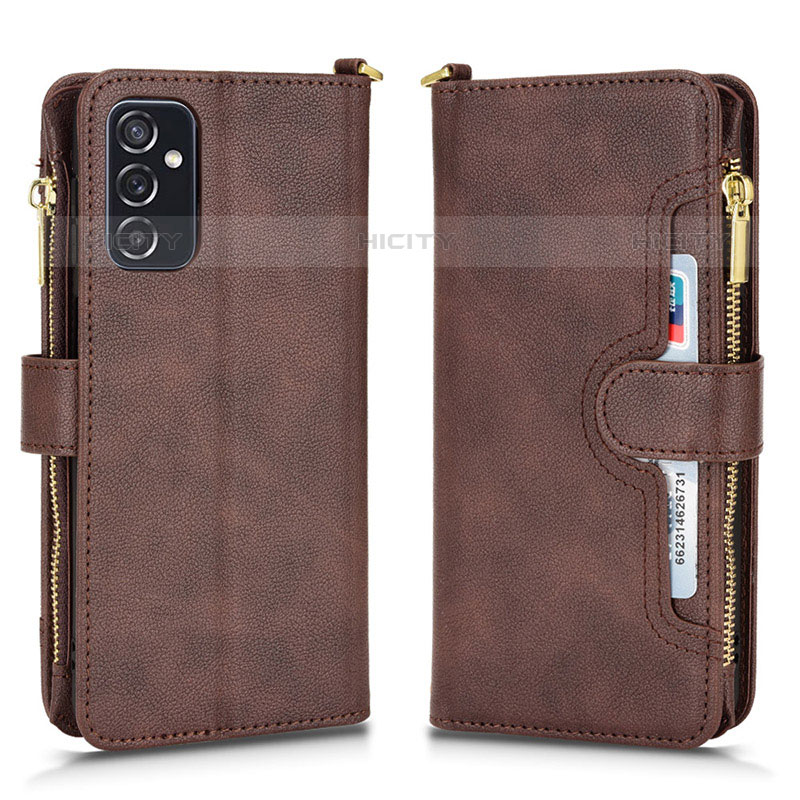 Funda de Cuero Cartera con Soporte Carcasa BY2 para Samsung Galaxy M52 5G Marron