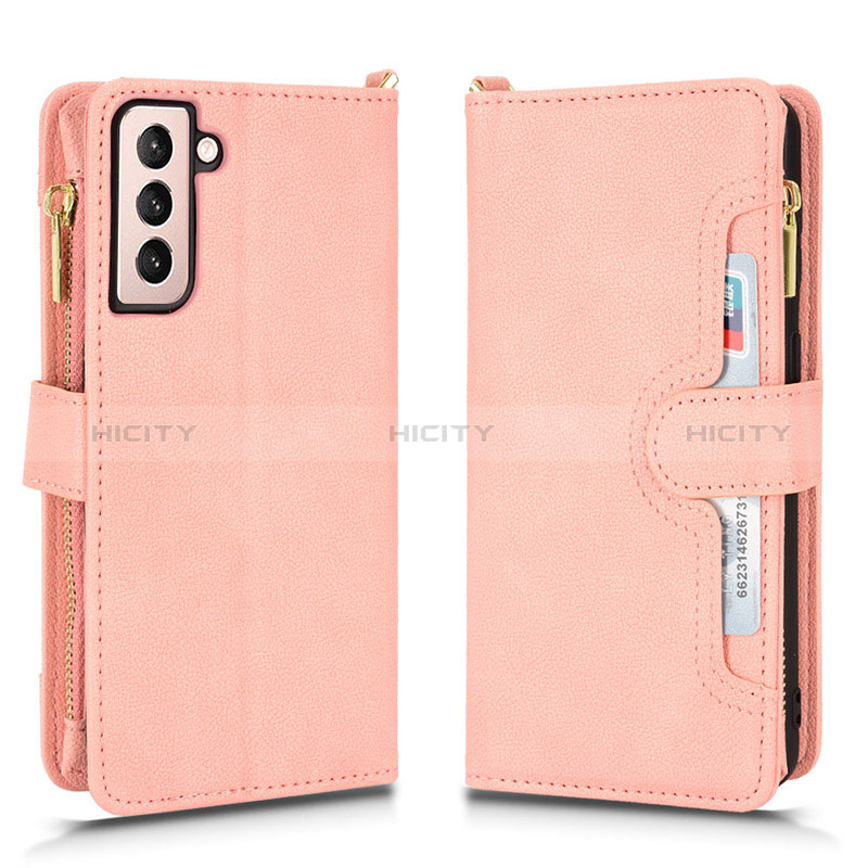 Funda de Cuero Cartera con Soporte Carcasa BY2 para Samsung Galaxy S23 Plus 5G Oro Rosa