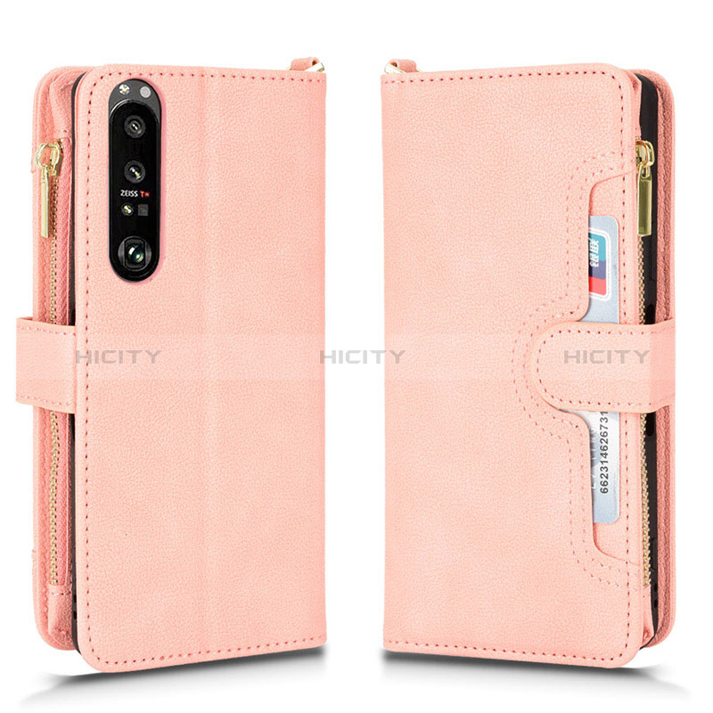 Funda de Cuero Cartera con Soporte Carcasa BY2 para Sony Xperia 1 III