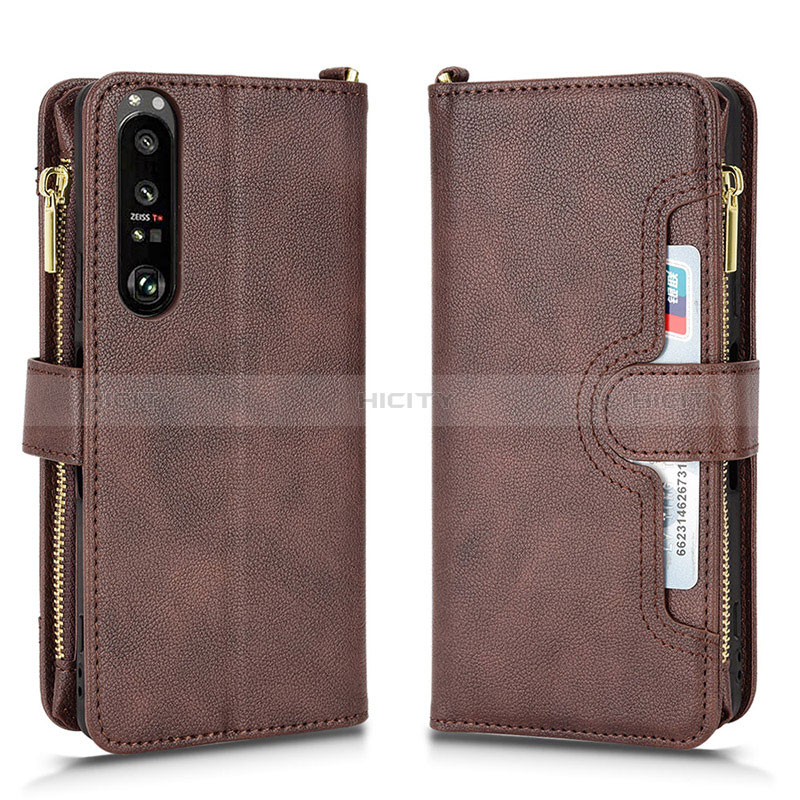 Funda de Cuero Cartera con Soporte Carcasa BY2 para Sony Xperia 1 III