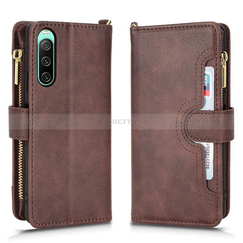 Funda de Cuero Cartera con Soporte Carcasa BY2 para Sony Xperia 10 IV