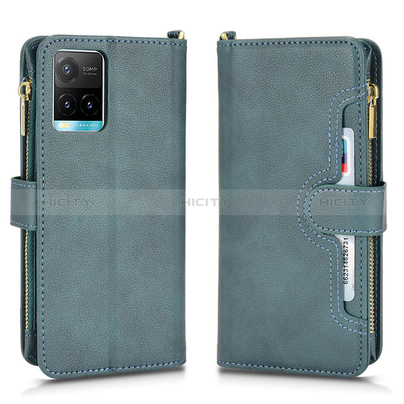 Funda de Cuero Cartera con Soporte Carcasa BY2 para Vivo Y21e