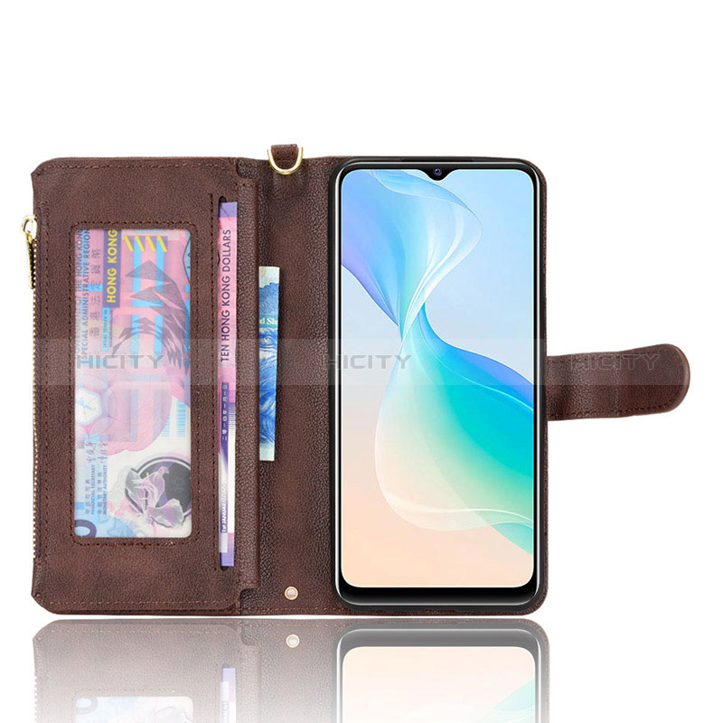 Funda de Cuero Cartera con Soporte Carcasa BY2 para Vivo Y21G