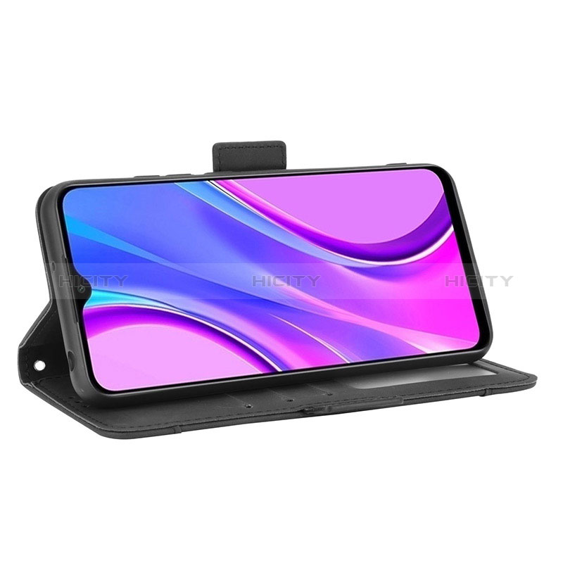 Funda de Cuero Cartera con Soporte Carcasa BY2 para Xiaomi Redmi 9 Activ