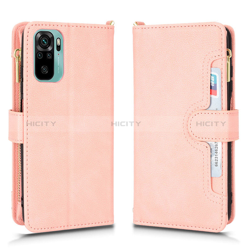 Funda de Cuero Cartera con Soporte Carcasa BY2 para Xiaomi Redmi Note 10 4G