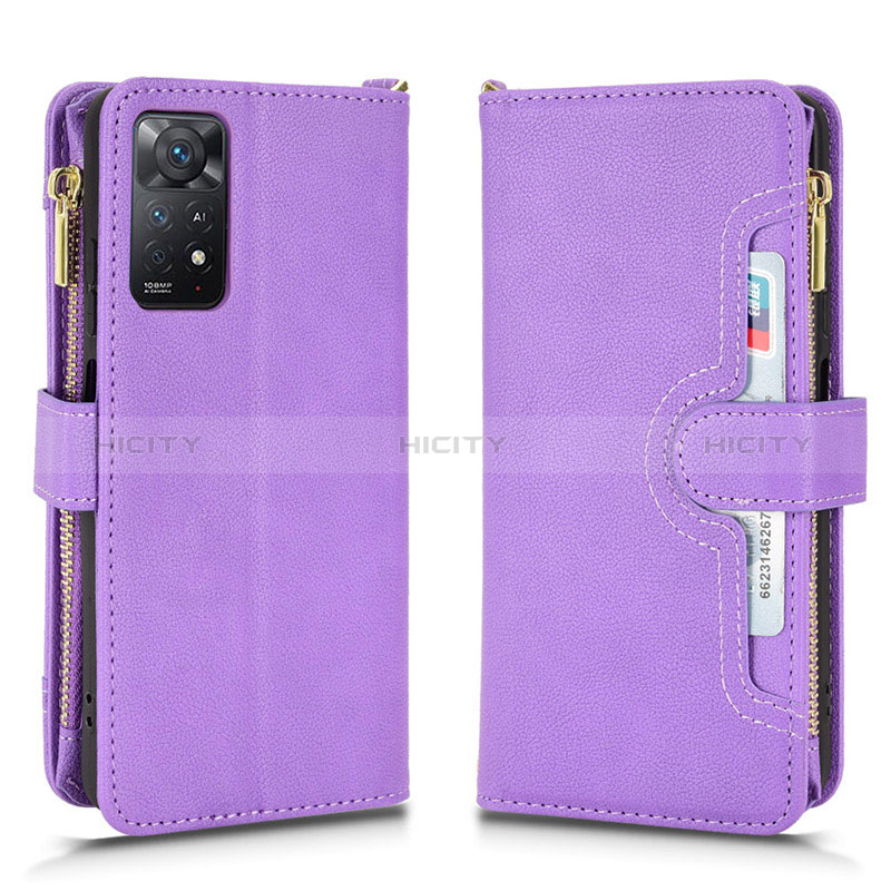 Funda de Cuero Cartera con Soporte Carcasa BY2 para Xiaomi Redmi Note 11 Pro 5G