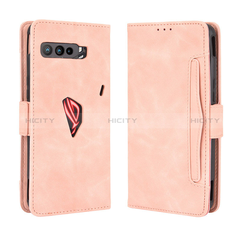 Funda de Cuero Cartera con Soporte Carcasa BY3 para Asus ROG Phone 3 Rosa