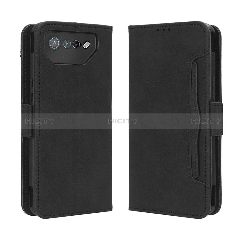 Funda de Cuero Cartera con Soporte Carcasa BY3 para Asus ROG Phone 7 Pro Negro