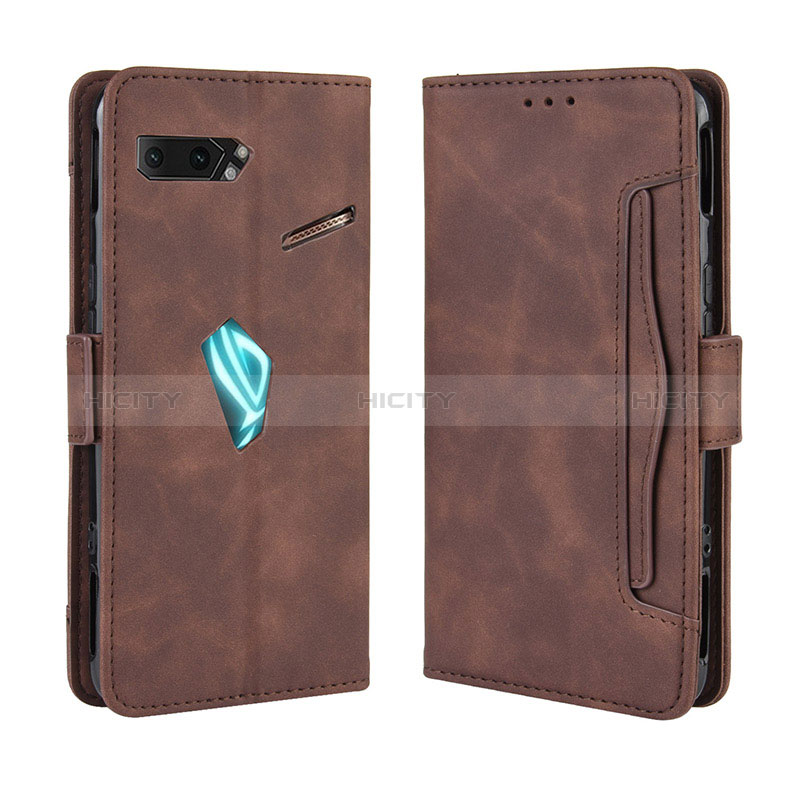 Funda de Cuero Cartera con Soporte Carcasa BY3 para Asus ROG Phone II ZS660KL