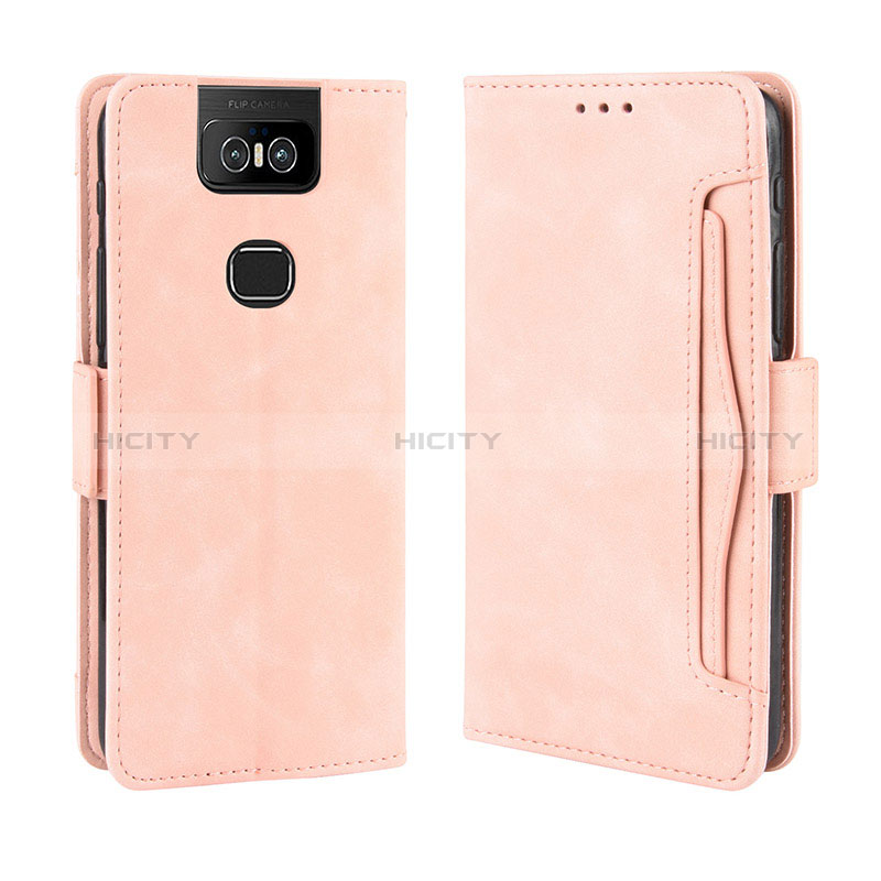 Funda de Cuero Cartera con Soporte Carcasa BY3 para Asus Zenfone 6 ZS630KL