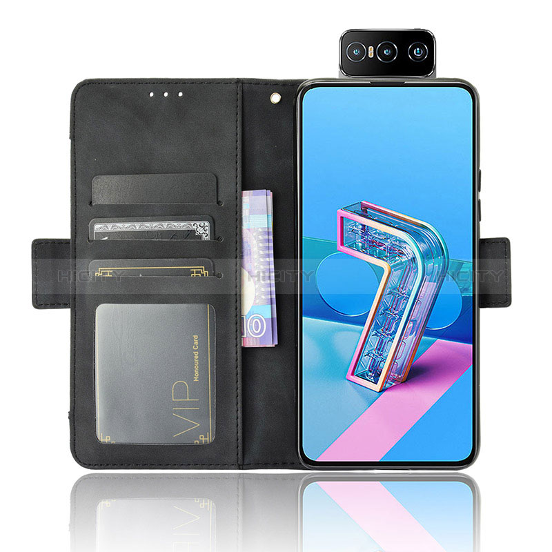 Funda de Cuero Cartera con Soporte Carcasa BY3 para Asus Zenfone 7 Pro ZS671KS