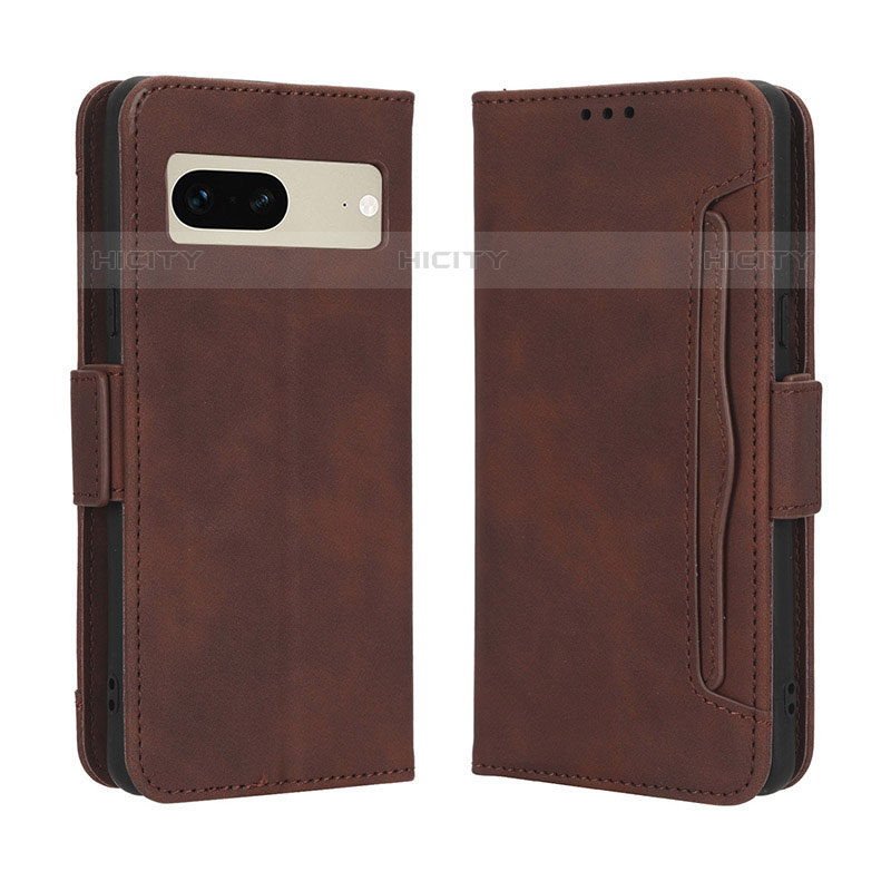 Funda de Cuero Cartera con Soporte Carcasa BY3 para Google Pixel 7 5G Marron