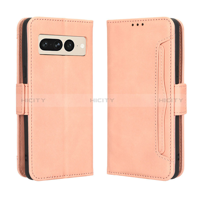 Funda de Cuero Cartera con Soporte Carcasa BY3 para Google Pixel 7 Pro 5G Rosa