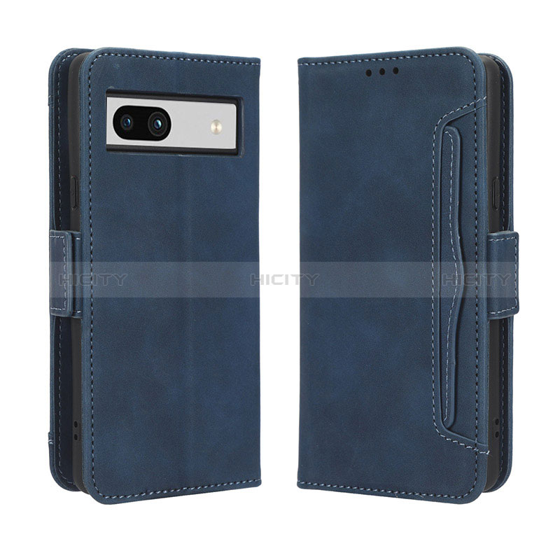 Funda de Cuero Cartera con Soporte Carcasa BY3 para Google Pixel 7a 5G Azul