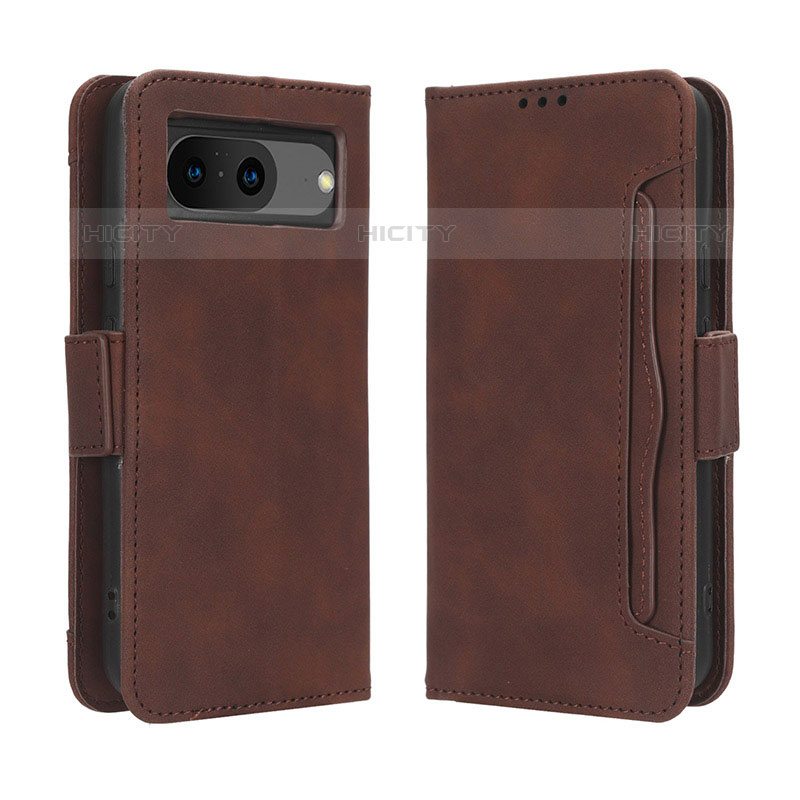 Funda de Cuero Cartera con Soporte Carcasa BY3 para Google Pixel 8 5G Marron