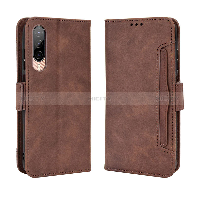 Funda de Cuero Cartera con Soporte Carcasa BY3 para HTC Desire 22 Pro 5G Marron