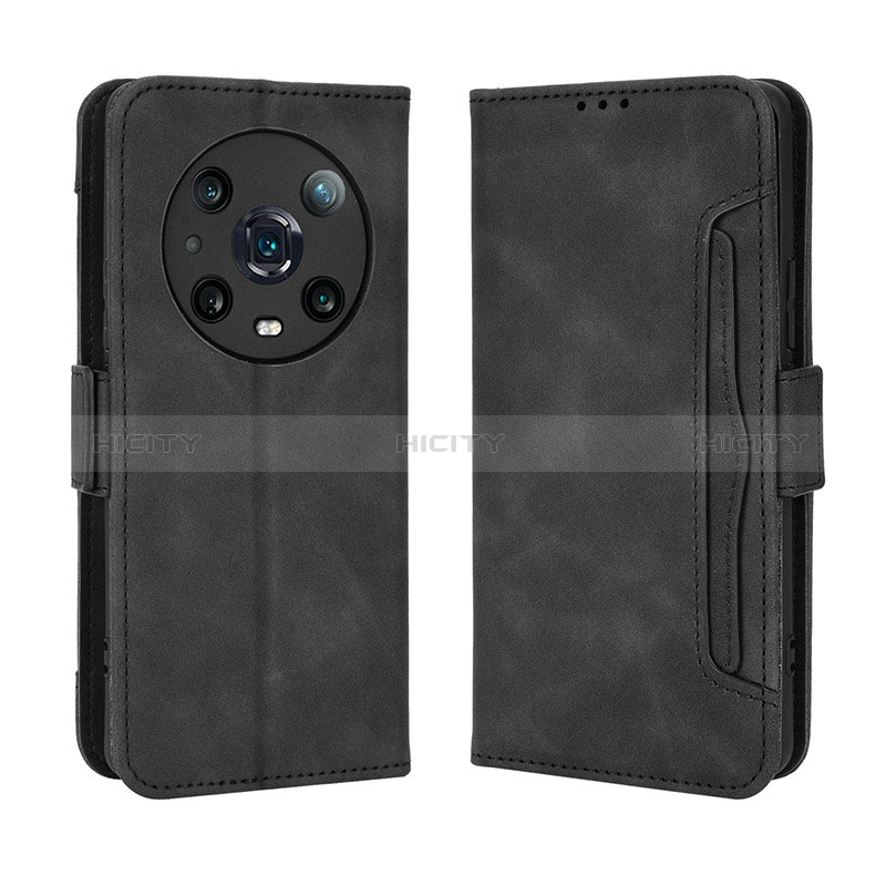 Funda de Cuero Cartera con Soporte Carcasa BY3 para Huawei Honor Magic4 Pro 5G Negro