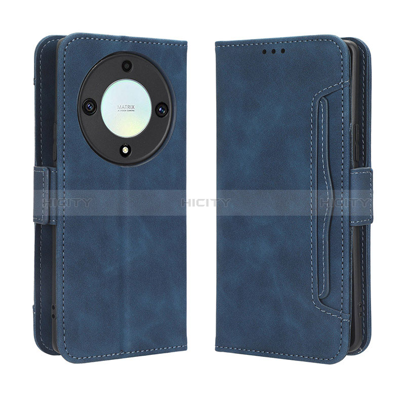 Funda de Cuero Cartera con Soporte Carcasa BY3 para Huawei Honor Magic5 Lite 5G Azul