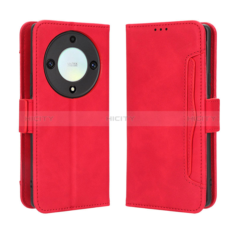 Funda de Cuero Cartera con Soporte Carcasa BY3 para Huawei Honor Magic5 Lite 5G Rojo