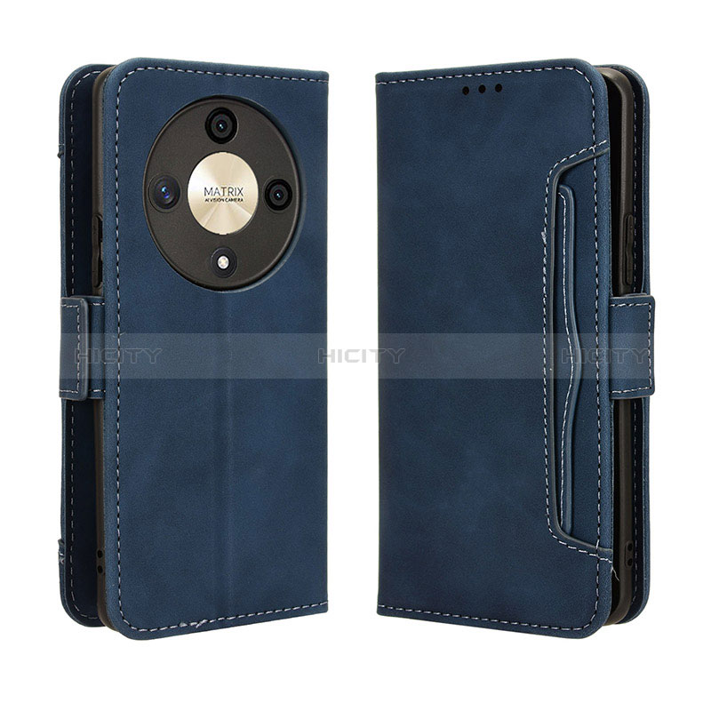 Funda de Cuero Cartera con Soporte Carcasa BY3 para Huawei Honor Magic6 Lite 5G Azul