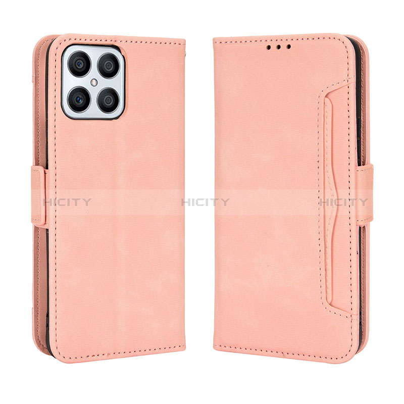 Funda de Cuero Cartera con Soporte Carcasa BY3 para Huawei Honor X8 4G