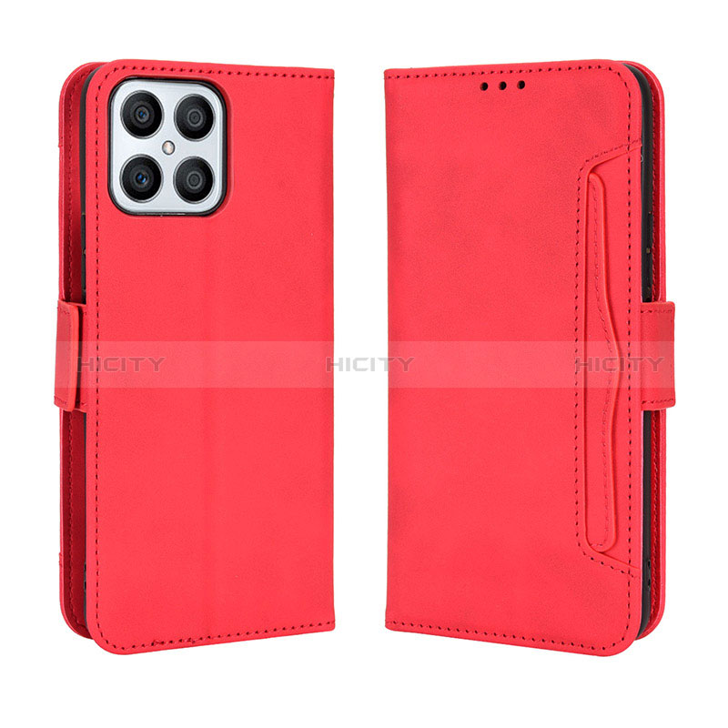 Funda de Cuero Cartera con Soporte Carcasa BY3 para Huawei Honor X8 4G