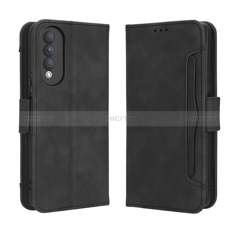 Funda de Cuero Cartera con Soporte Carcasa BY3 para Huawei Nova 10z Negro