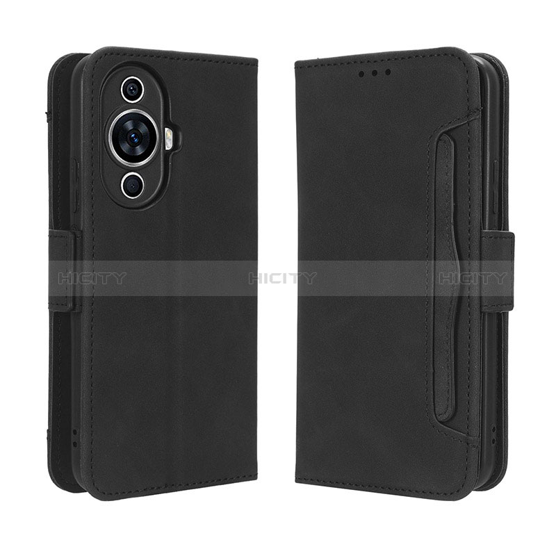 Funda de Cuero Cartera con Soporte Carcasa BY3 para Huawei Nova 11 Pro Negro