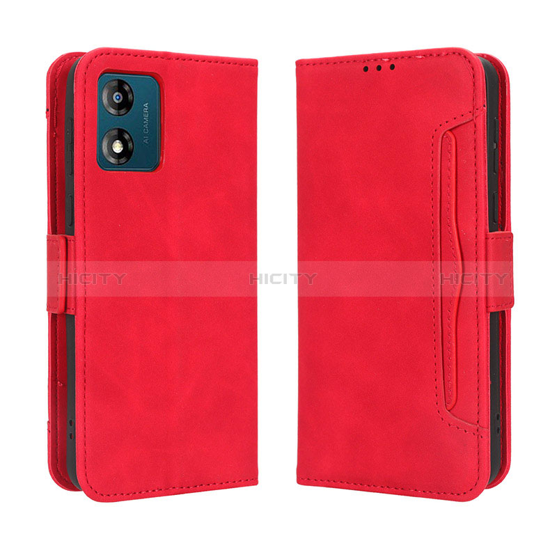 Funda de Cuero Cartera con Soporte Carcasa BY3 para Motorola Moto E13