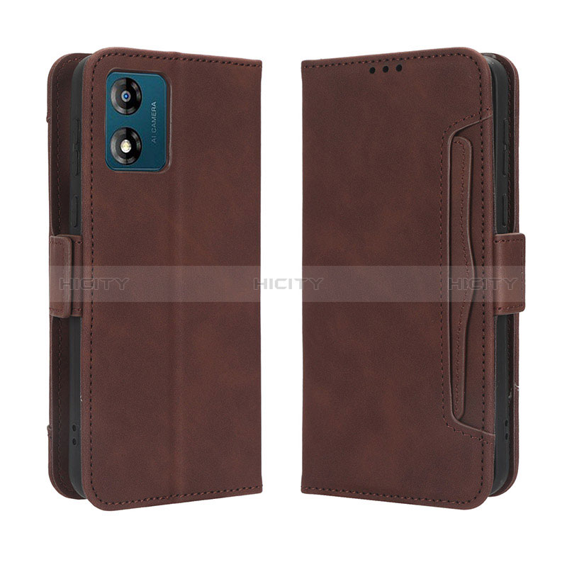 Funda de Cuero Cartera con Soporte Carcasa BY3 para Motorola Moto E13