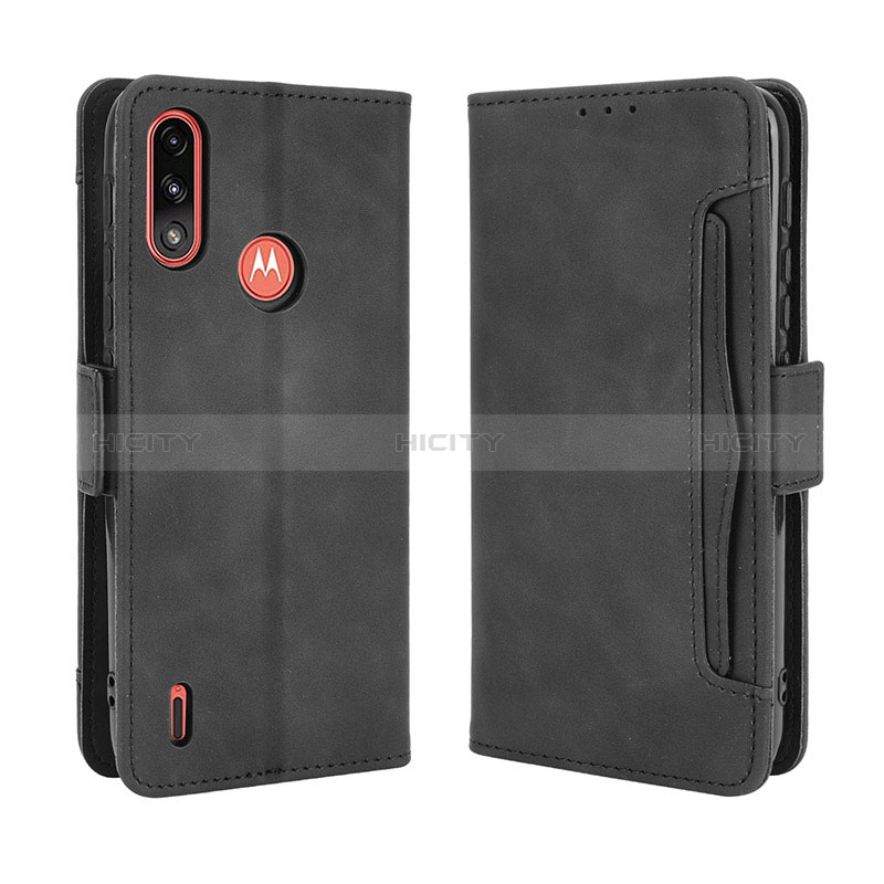 Funda de Cuero Cartera con Soporte Carcasa BY3 para Motorola Moto E7 Power