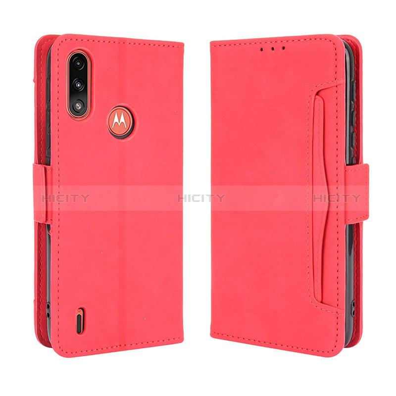 Funda de Cuero Cartera con Soporte Carcasa BY3 para Motorola Moto E7 Power