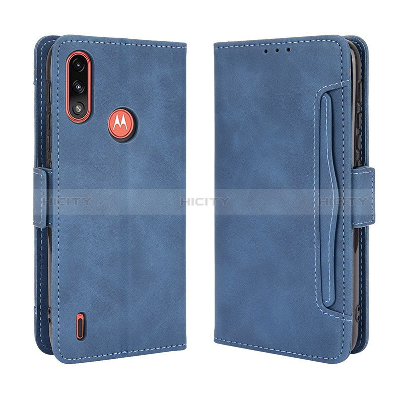 Funda de Cuero Cartera con Soporte Carcasa BY3 para Motorola Moto E7 Power