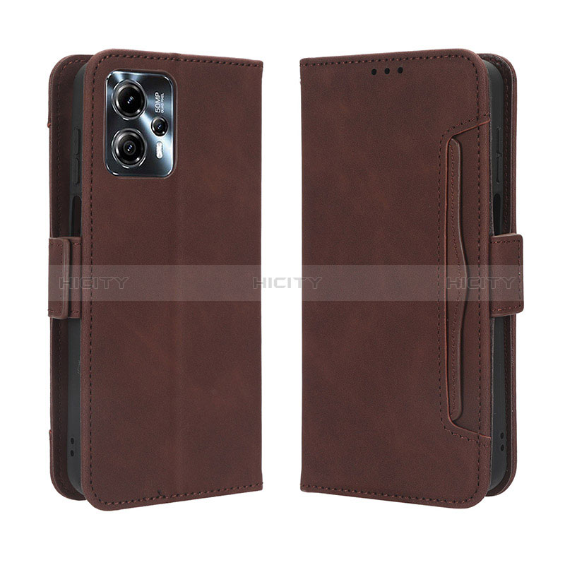 Funda de Cuero Cartera con Soporte Carcasa BY3 para Motorola Moto G13