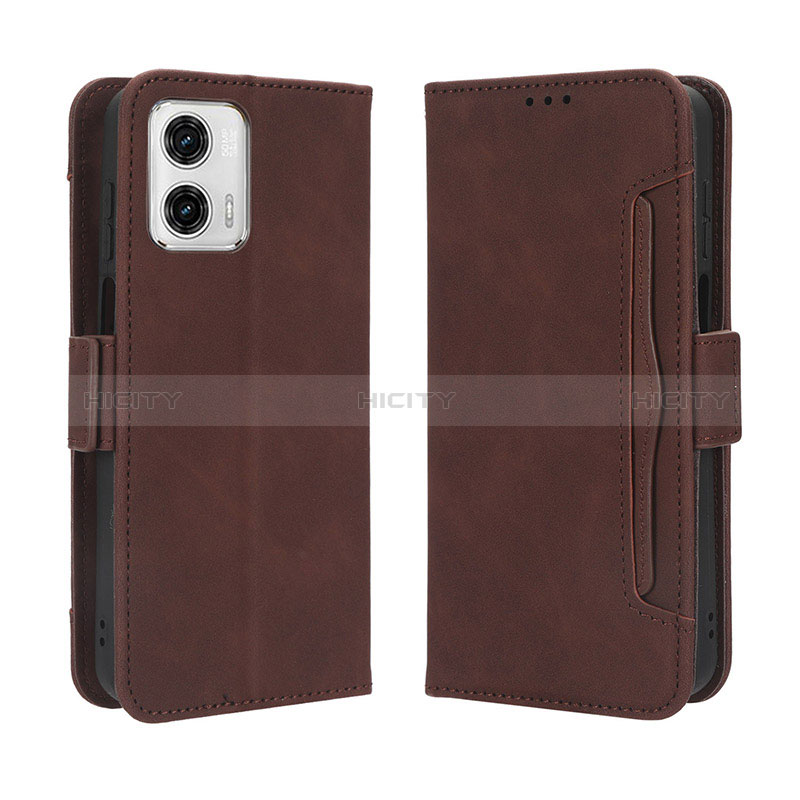 Funda de Cuero Cartera con Soporte Carcasa BY3 para Motorola Moto G73 5G