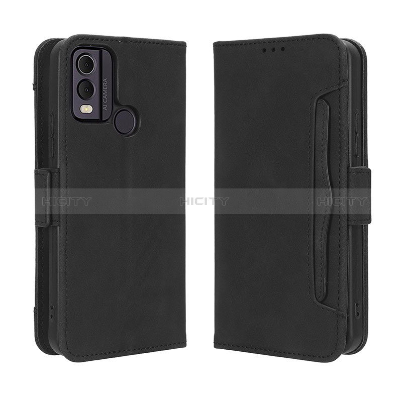 Funda de Cuero Cartera con Soporte Carcasa BY3 para Nokia C22 Negro