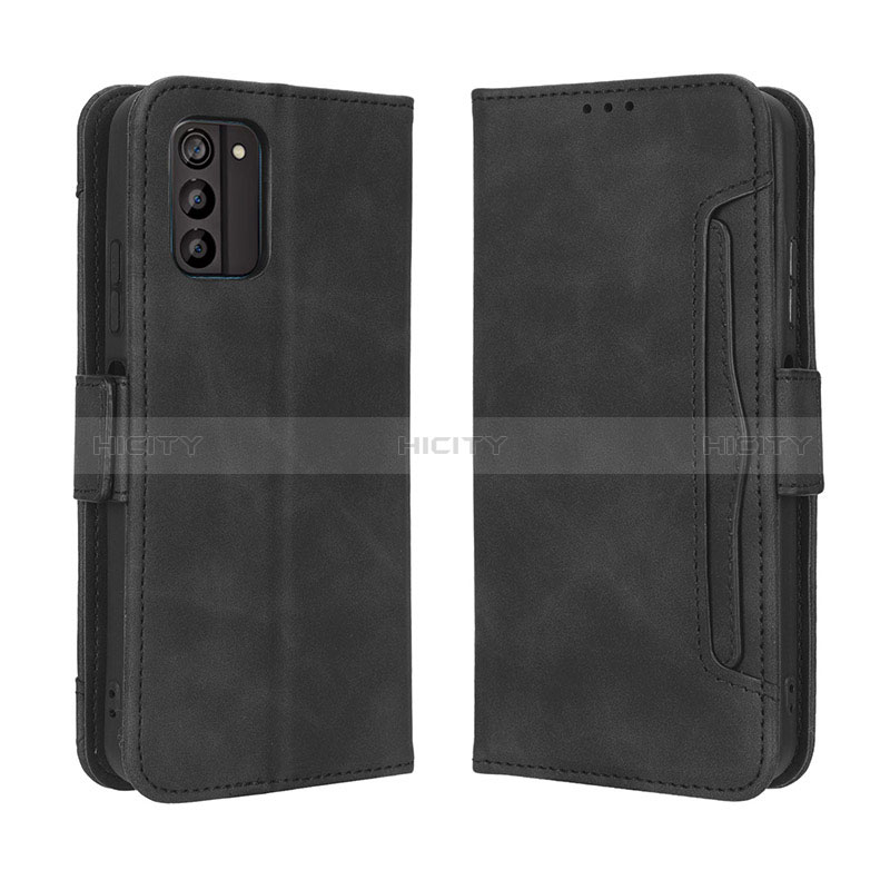 Funda de Cuero Cartera con Soporte Carcasa BY3 para Nokia G100 Negro